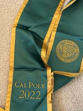 2022 Green and Gold Graduation Sash